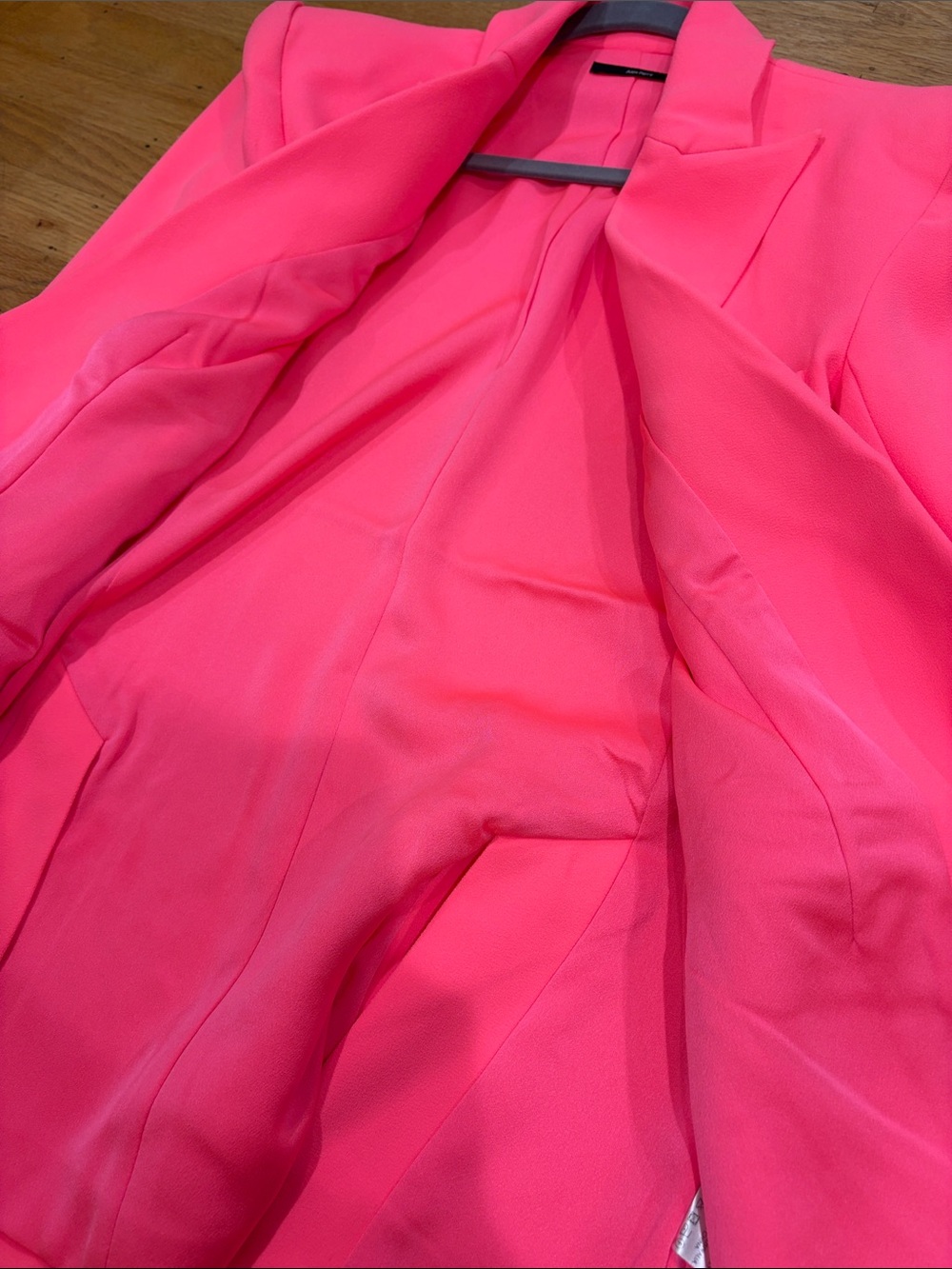 NWOT Alex Perry Vibrant Hot Pink Single-Button Tailored Blazer - Picture 7 of 8